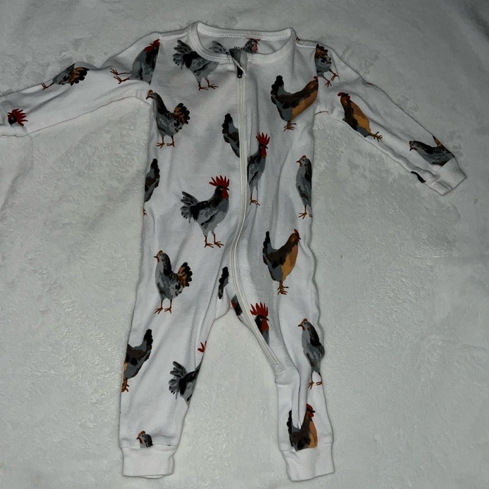 Milk Barn footless chicken outfit